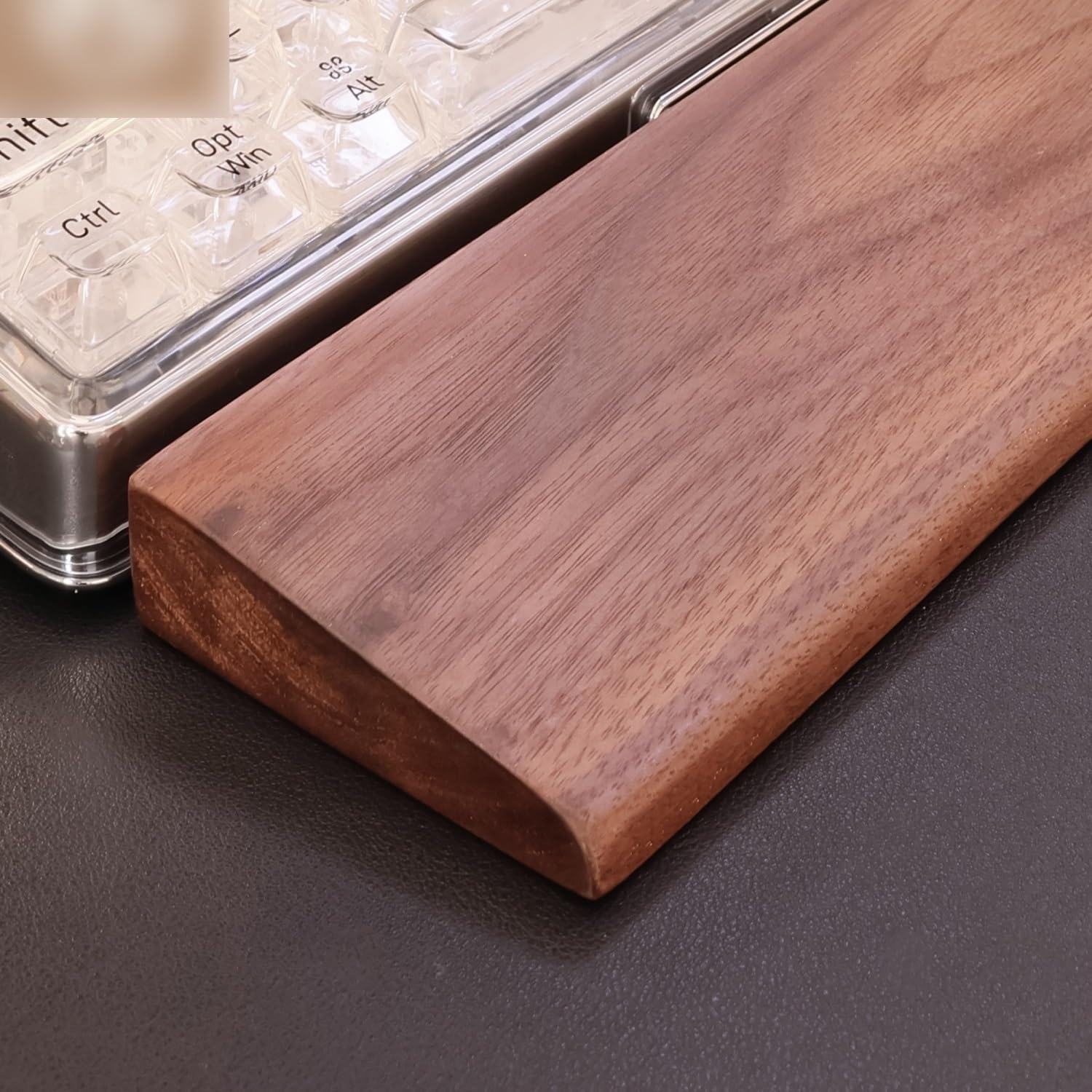 Wrist Rest Tastaturablage aus Holz, massivem, Handgelenkauflage, geeignet for Büro, Laptop, Computer und Gaming, bequemes Tippen Handballenauflage(44cm)