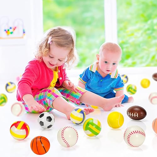 Miniatura 7 de 72 pelotas deportivas para el estrés a granel de 2.5 pulgadas, recuerdos de fiesta para niños, mini bolas de espuma para el estrés, piscina, playa,