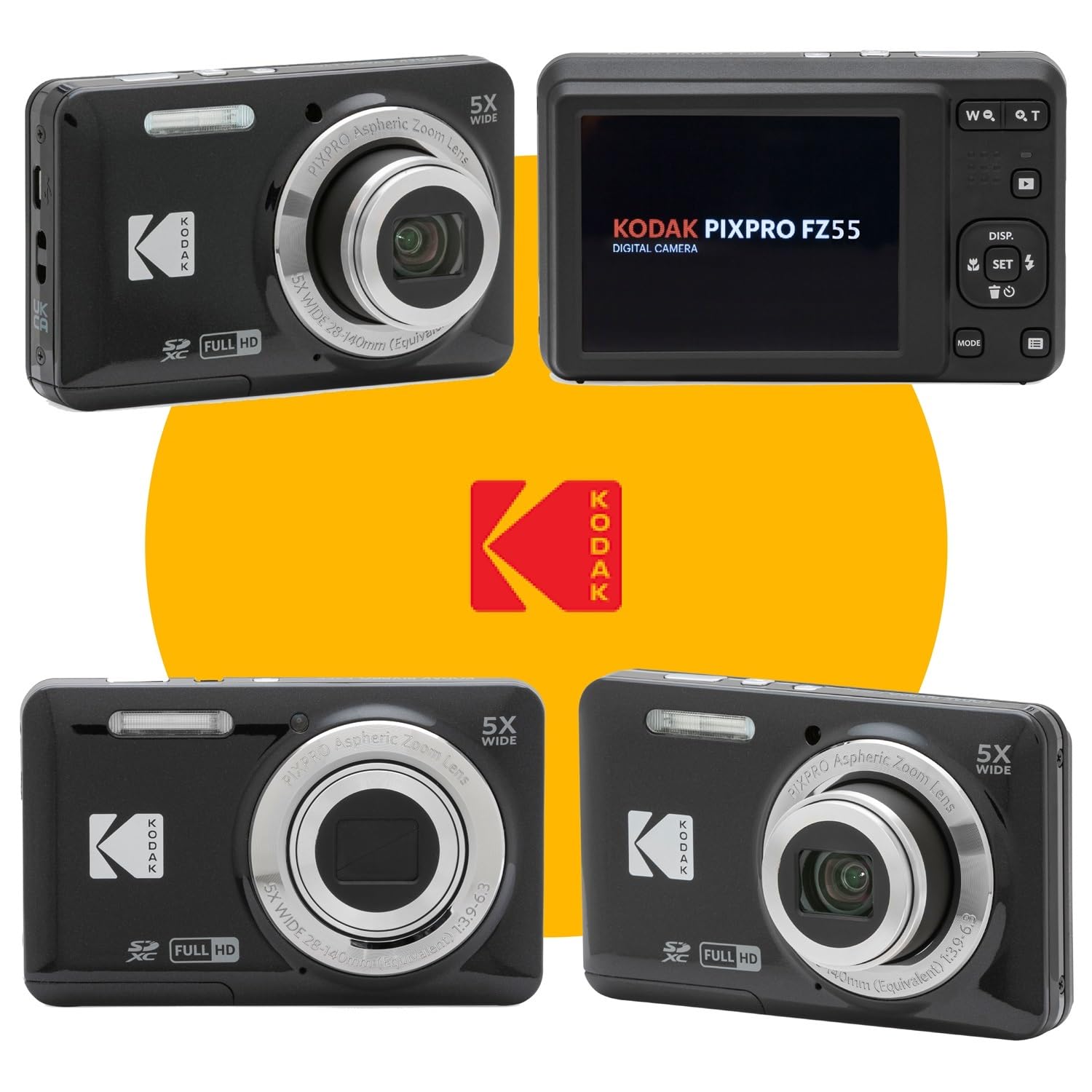 Amazon.com : KODAK PIXPRO FZ55 16MP Digital Point & Shoot Camera