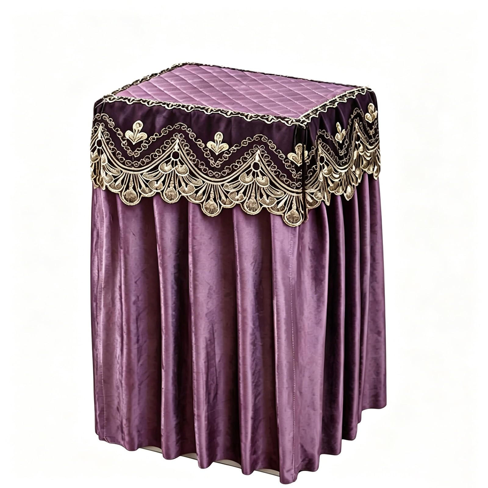 Chzdpp Purple Custom Safe Box Cover Disguise For Bedside Table/Wine Refrigerator/Audio, Universal Fit Gun Safe Covers, Hidden Safes Lock Box Cover Protective(,20"X18"X39"/50X45x100cm)