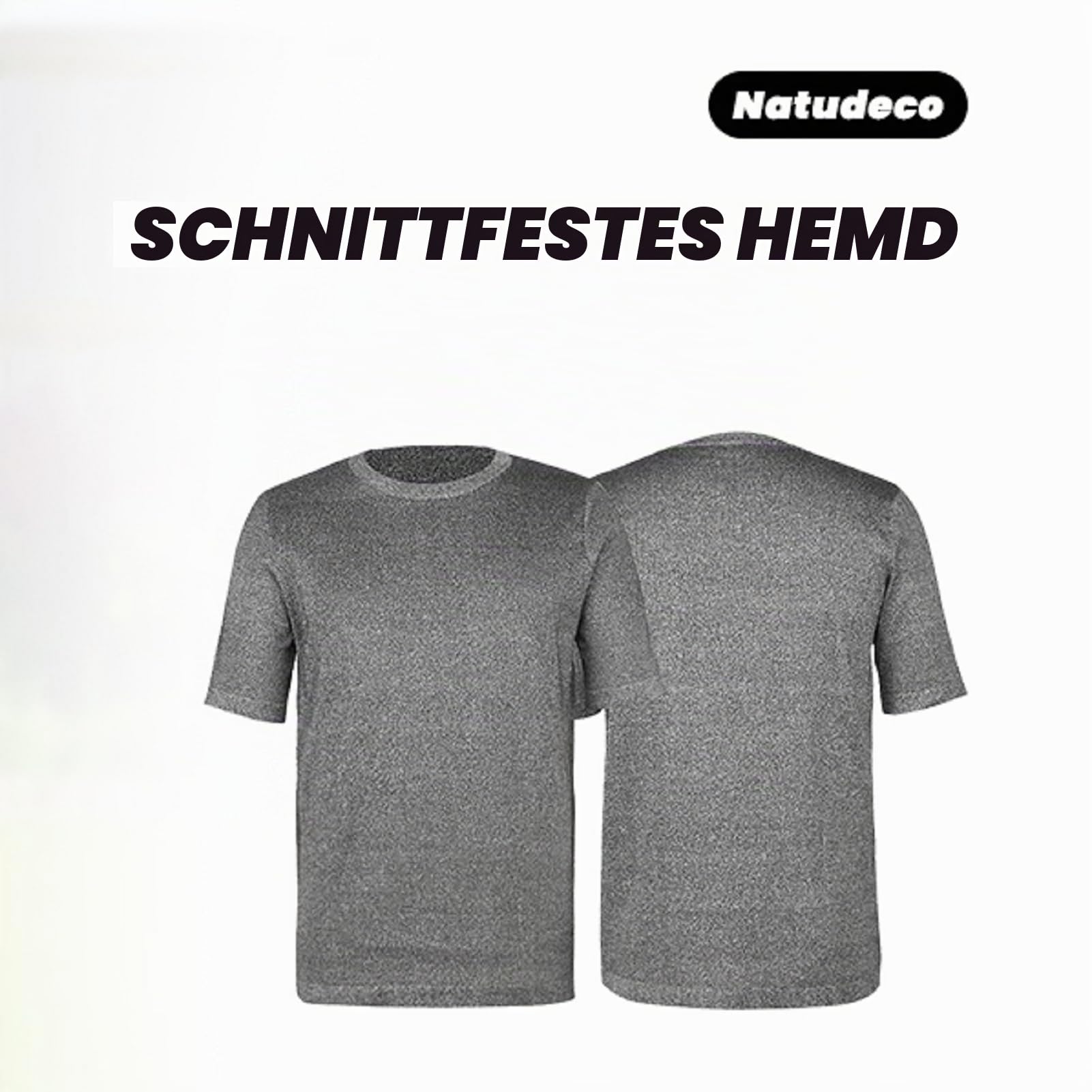 Schnitt Beständige Kleidung Sicherheits-T-Shirt Schrägstrich-Beweis Top-Arbeits Kurze Ärmel 5 Stufe Schnittfeste Kleidung für Fabrik-Lager-Küche Industrielle Nutzung(M)