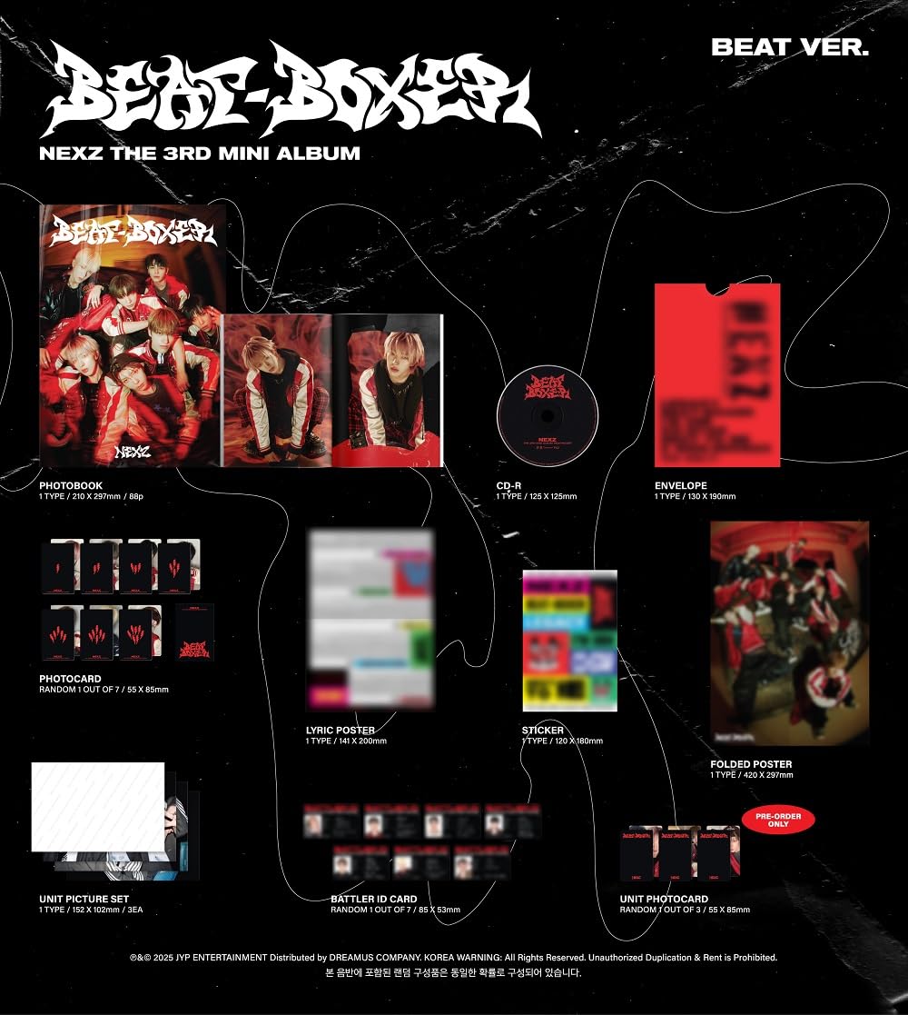 Amazon.co.jp: ネクスジ NEXZ Beat-Boxer 3rdミニアルバム+予約販売
