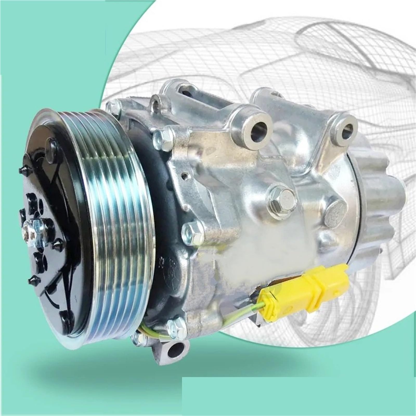 Sprężarka klimatyzacja Do Citroen C4 Peugeot 307 308 Sprężarki do ogrzewania i chłodzenia | Sprężarka Klimatyzacji Samochodowej 9651910980 9651911180 6453QP 6453WQ 6453QQ 6453WR