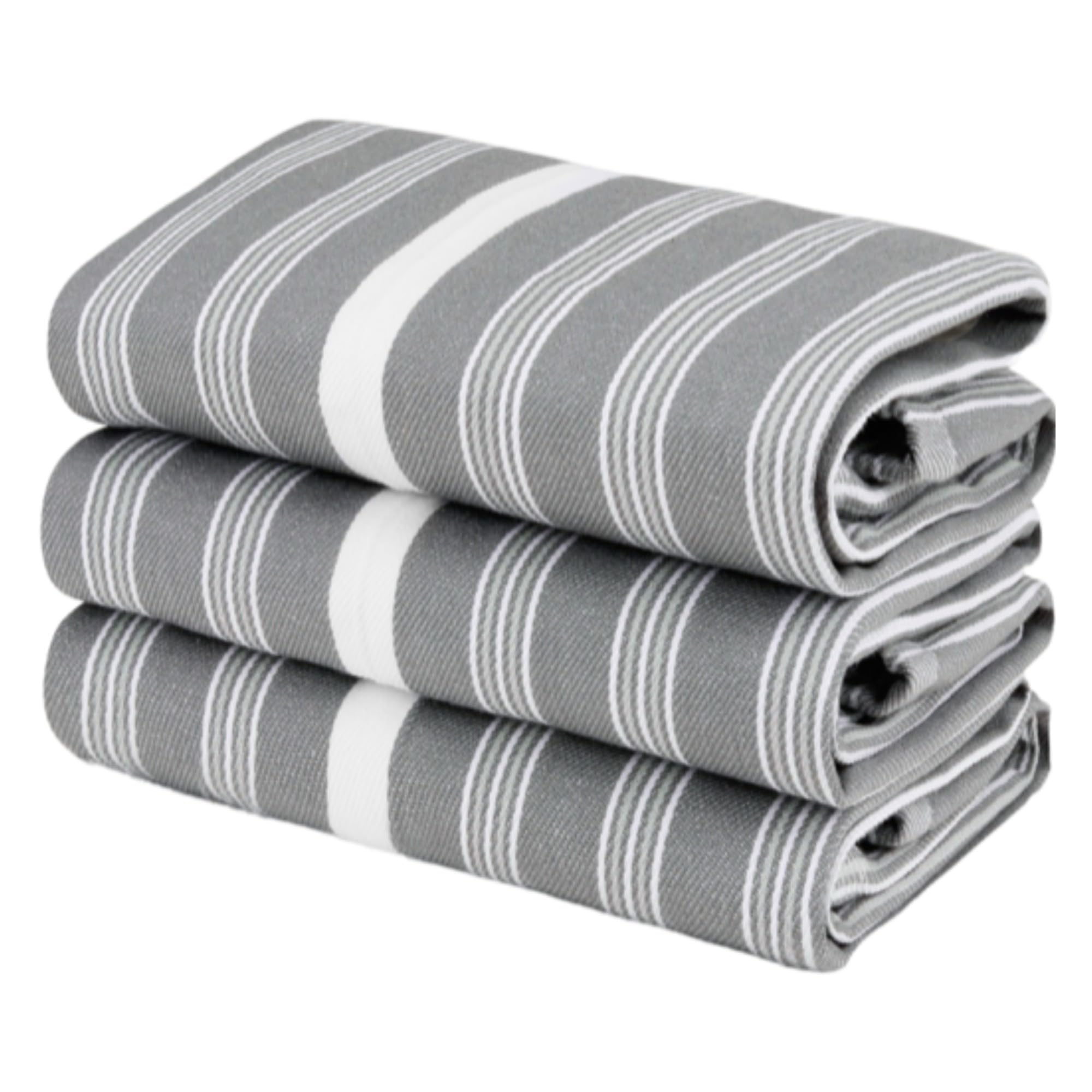 ATEN Homeware Egyptian Cotton Kitchen Tea Towels, Size 50 x 70 cm, Highly Absorbent & Quick-Dry Dish Towels