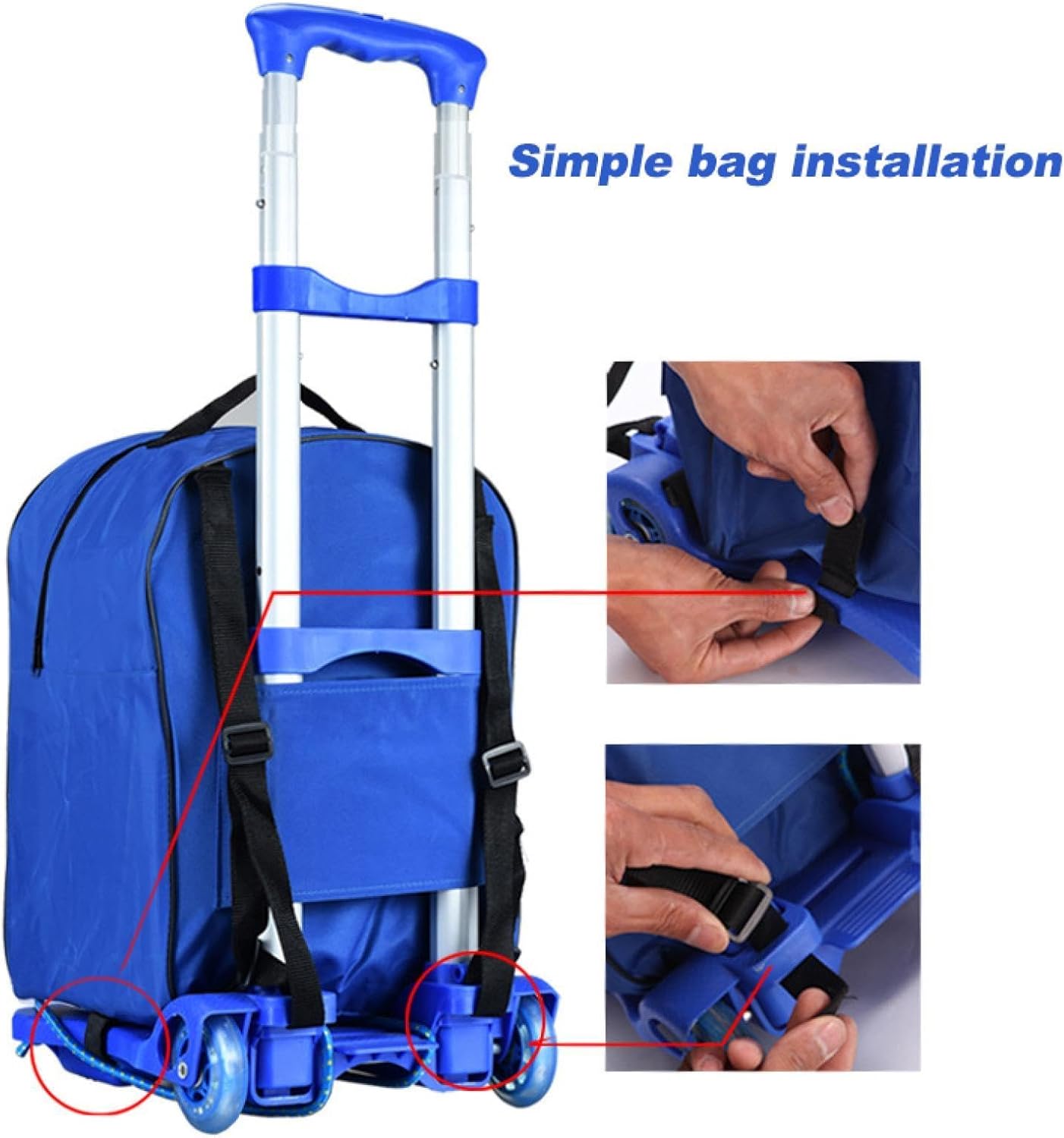 Shopping Cart Trolley Cart Folding Handcart Traveling Luggage Trolley Portable Household Cart Luggage Trolley Carrying Trolley, Black