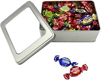 Walkers Non Such Assorted Toffees 420g - Individually Wrapped English Creamy, Dark and Milk Chocolate Covered Toffees, Banana Splits and Milk Chocolate Eclairs