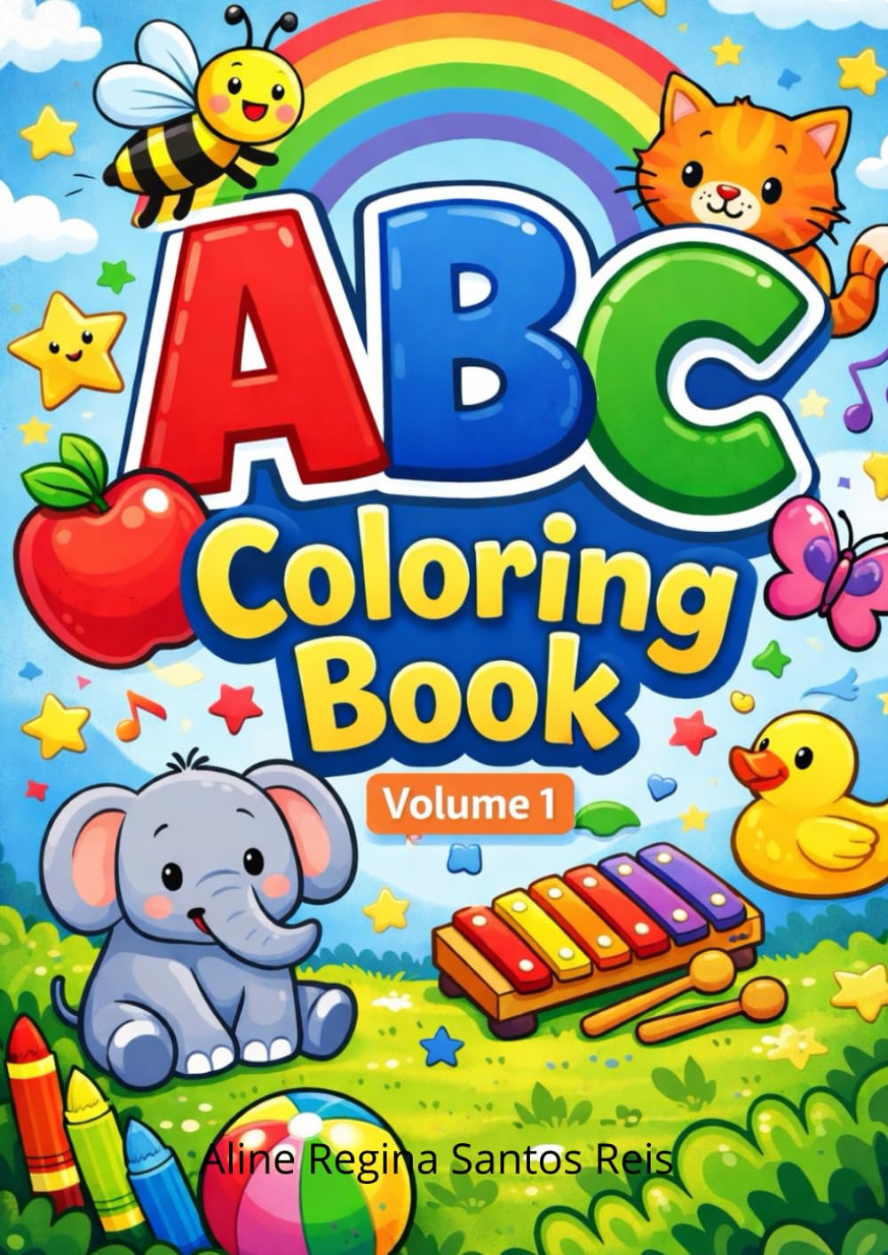 ABC Coloring Book Volume 1: Fun and Educational Alphabet Coloring for Kids Aged 4-7