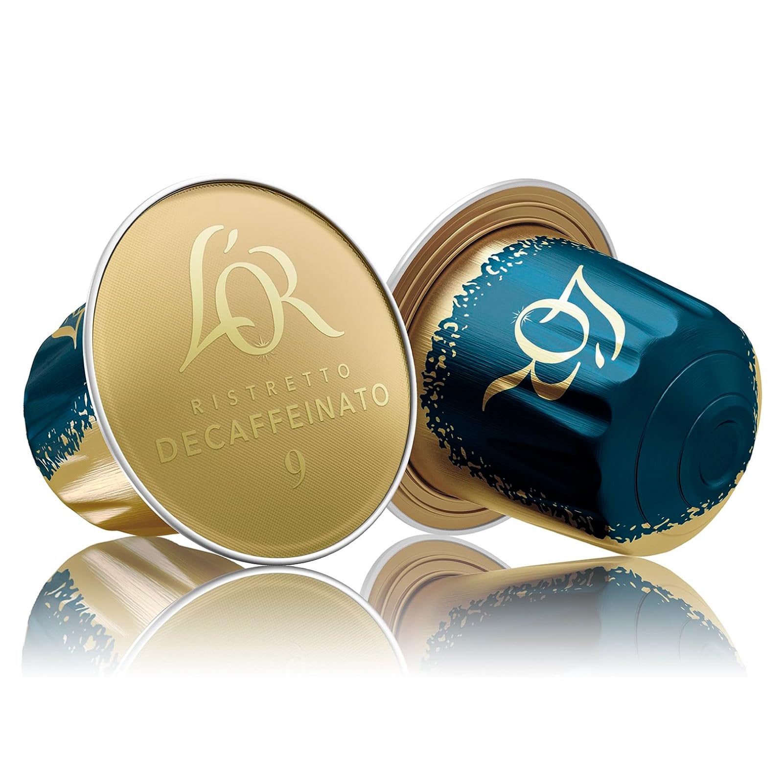 L'OR Caffè Espresso Decaffeinato Ristretto Capsule in Alluminio Intensità 9 con Note di Cacao Frutti di Bosco Cannella, Compatibili con Macchine Nespresso e L'Or Barista - 200 Capsule + Portacapsule