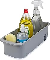 Vista 1 de Joseph Joseph CupboardStore Easy-Access Wheeled Storage Caddy, Under Sink Kitchen Cabinet Organizer- Grey