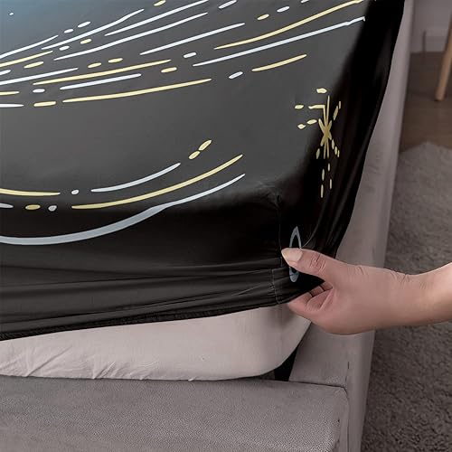 Miniatura 6 de HOSIMA Axolotl - Juego de ropa de cama para decoración de dormitorio infantil, diseño de dibujos animados espaciales, animales salvajes, reptiles,