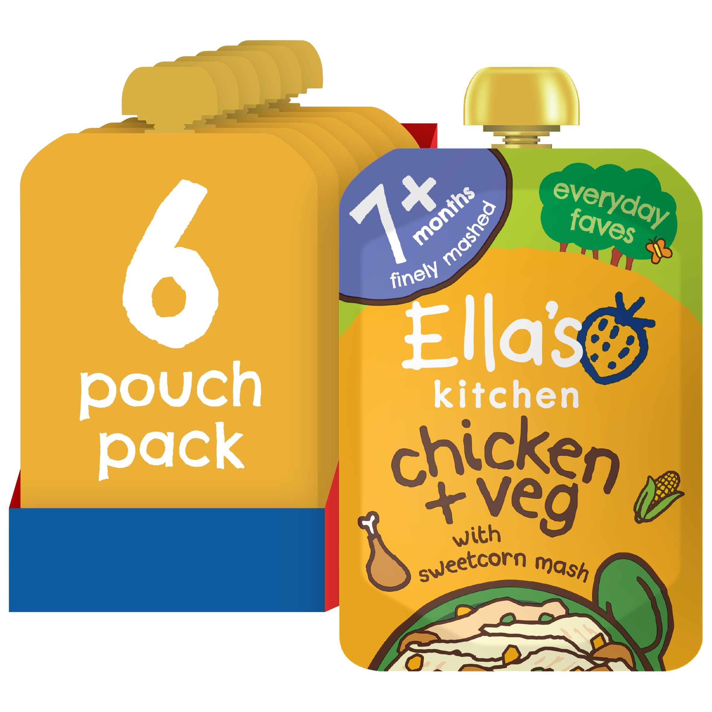Ella's Kitchen Stage 2 from 7 Months Organic Wonderfully Warming Beef Stew with Spuds 130 g (Pack of 6) — view 10