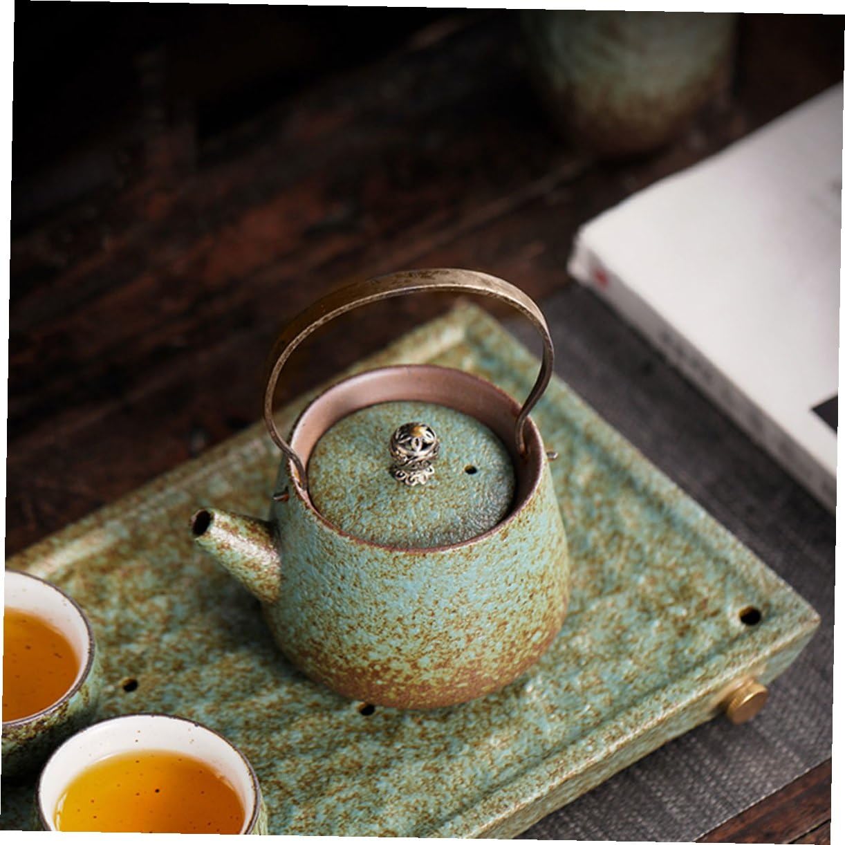 Garneck Cina in ceramica classica tè Tè Teiera Retro Kung Fu Tetero Kettle Giapponese Tè Produttore di Tè Acqua Teiera di Acqua Bollitore d'Accessorio per Articoli di Tè