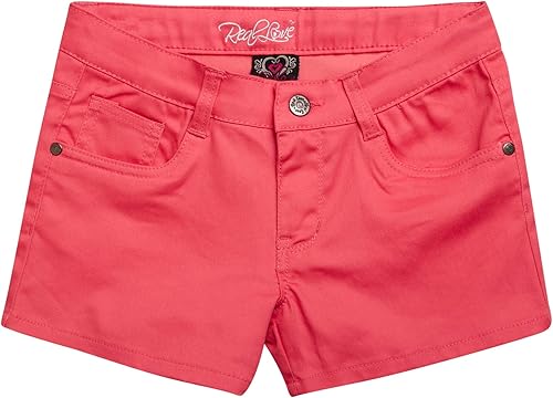 Real Love Pantalones cortos de sarga súper elásticos para niñas