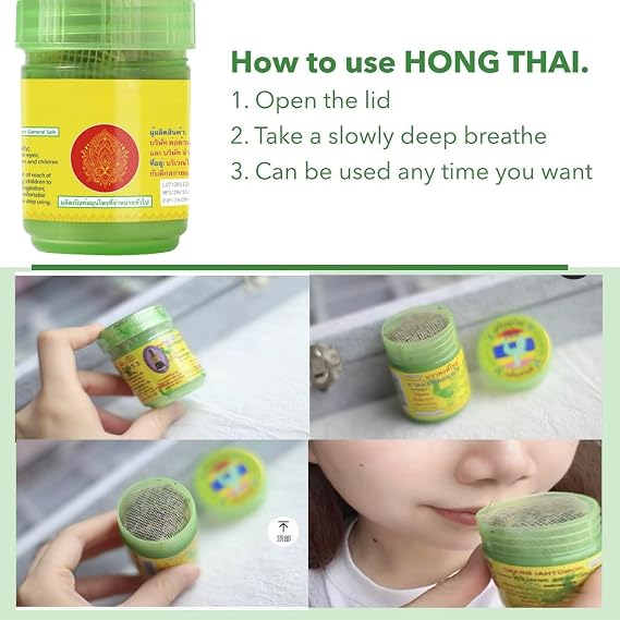 Thai Herbal Inhaler,Thailand Inhaler,Blocked Nose Relief,Congestion Relief,Thai Smelling Herb,Thai Natural Herb Inhaler,Aromatherapy Inhaler,Nasal Moisturizer,Nasal Cream,Easy to Breathe