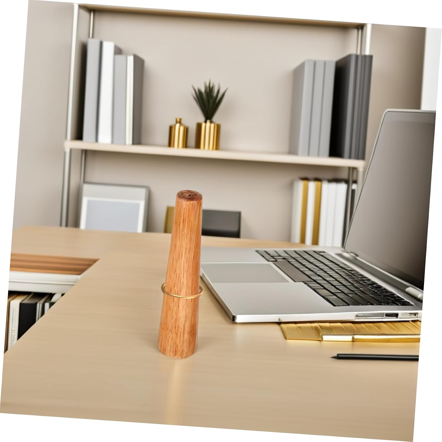 Wooden Bracelet Mandrel for Jewelry Making and Repair, Round Beige