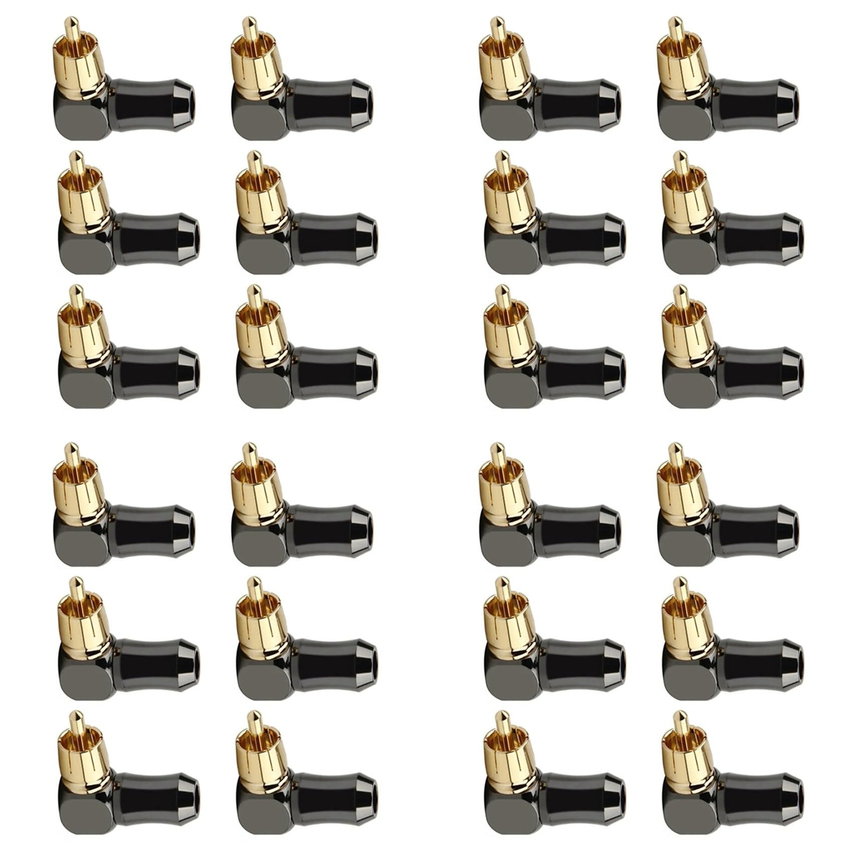 24 Connettori per Connettori Audio, Connettore Terminale per Altoparlante un Gomito Ad Angolo Retto da 90 Gradi per Video per Saldatura