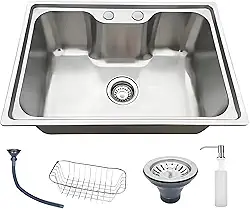 Cuba de Cozinha Gourmet Quadrada com Acessórios 70x45 Aço Inox Prata Brinovar