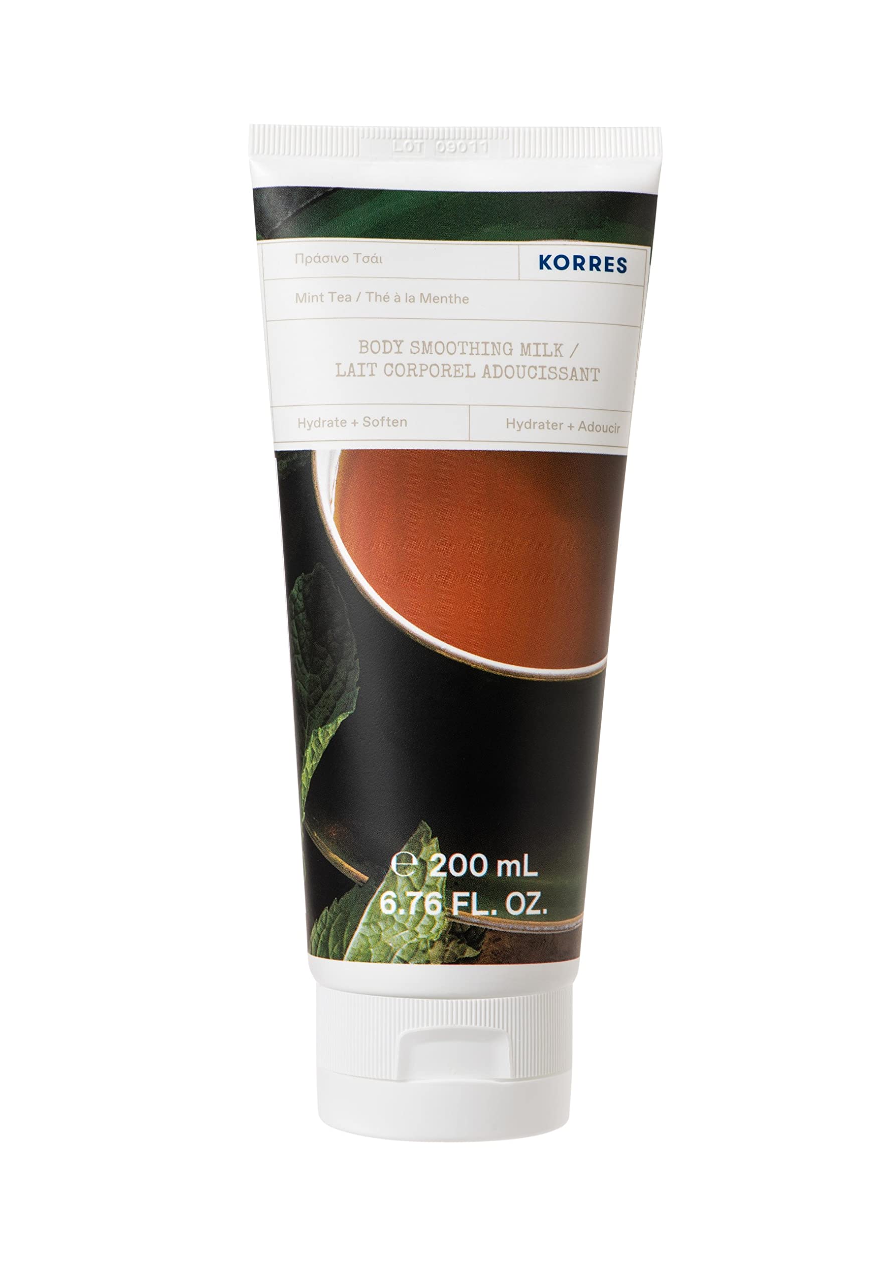 KORRES Mint Tea Body Smoothing Milk, 200 ml (Pack of 1)