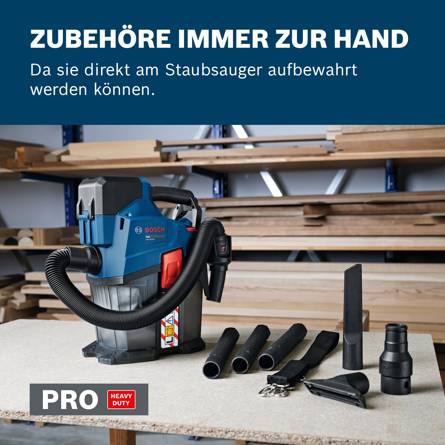 Bosch GAS18V-6LS Akku-Staubsauger 18V System