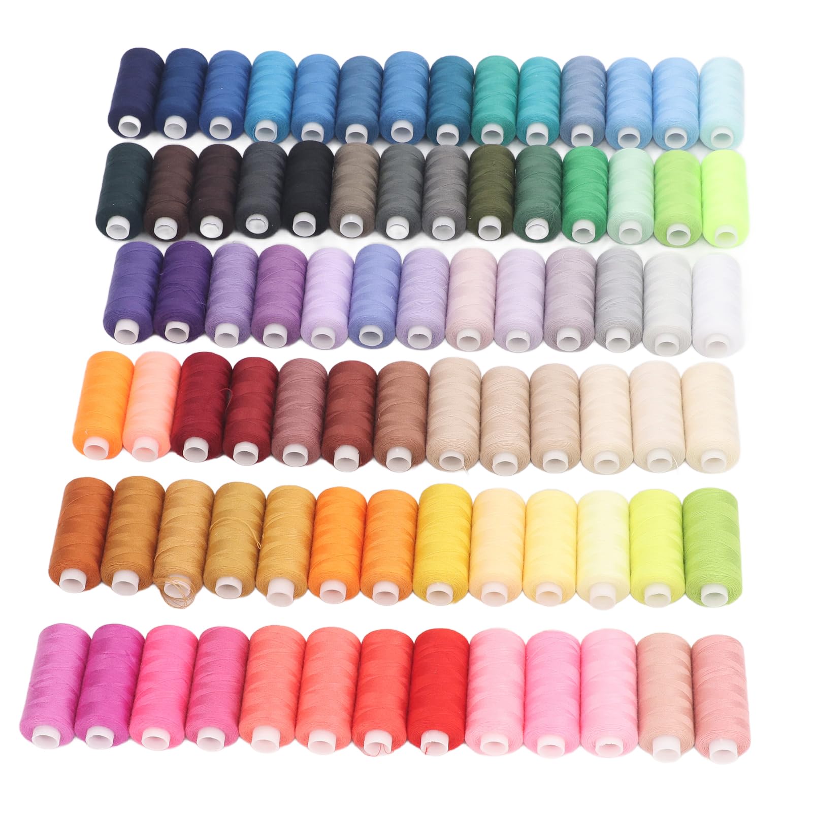 Set di fili da cucito, 400 yard, 80 colori, fili per macchina da cucire in poliestere, assortimento di fili per cucito a mano con bobine antinodo per quilt artigianale, ricamo e
