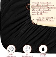 Vista 4 de NTBAY Sábana bajera ajustable completa solamente – Sábana bajera de microfibra cepillada con bolsillo profundo – Suave, sin arrugas, resistente a