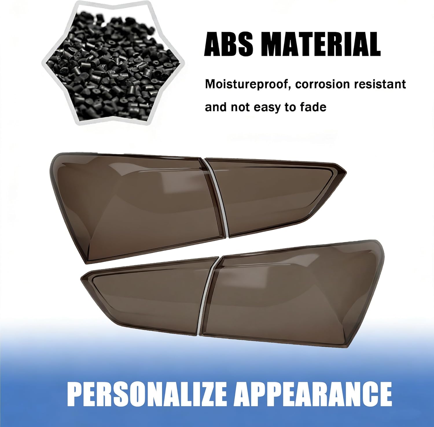 STSEV01 Taillight Cover Trim Fit for Chevy Malibu Accessories 2016-2025 L/LS/RS, Tail Light Smoked Black Style Rear Lamp Protective Guards Exterior Decoration