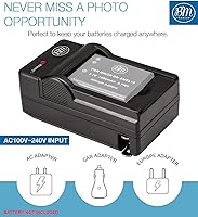 Vista 2 de Cargador de batería BM EN-EL19 (reemplazo MH-66) para Nikon Coolpix A300, W100, W150, S3100, S3200, S3300, S3500, S3600, S3700, S4100, S4200, S4300