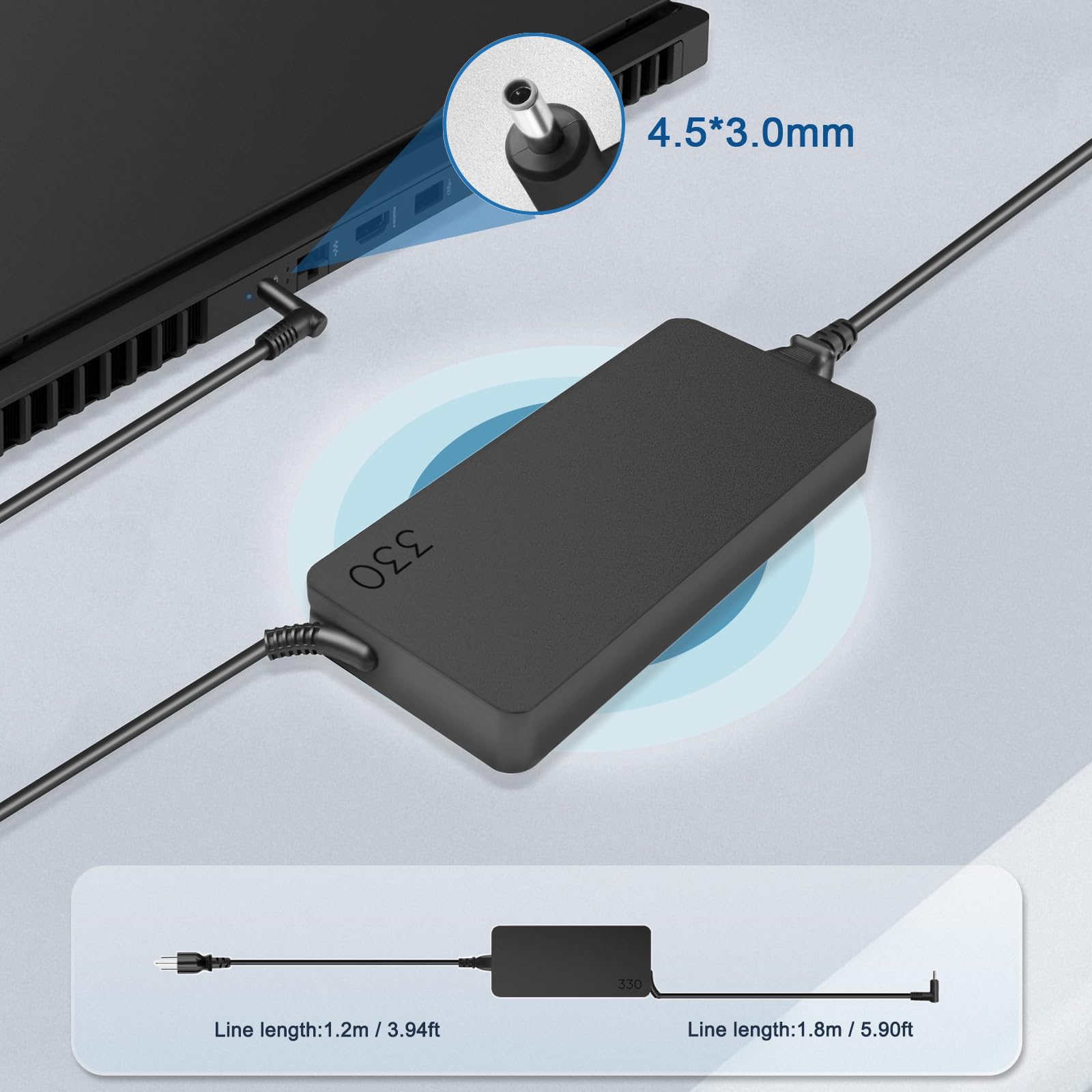 Amazon.com: JUYOON 330W Charger Compatible with Hp OMEN MAX 16-ah