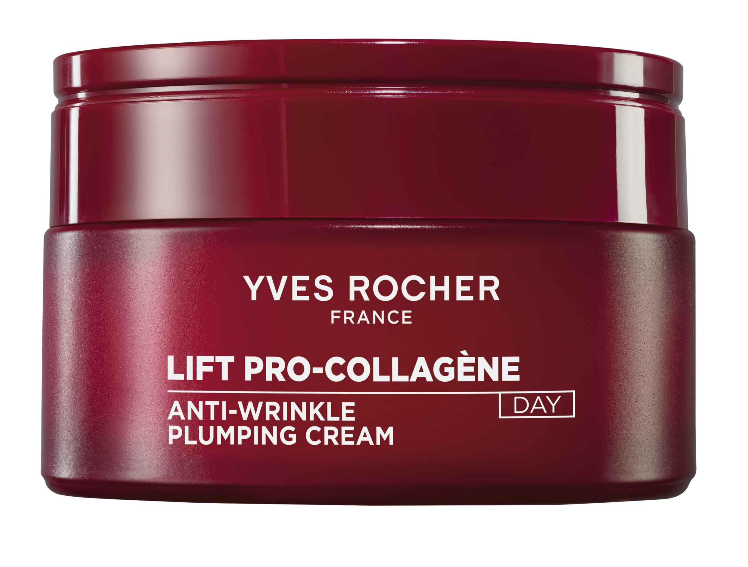 Yves Rocher LIFT PRO-COLLAGÈNE Crema de Día Rellenadora AntiArrugas - Fórmula Innovadora con Ficoide Glacial y Acido Hialuronico - Alisa, Rellena e hidrata - Fabricado en Francia - 50ml