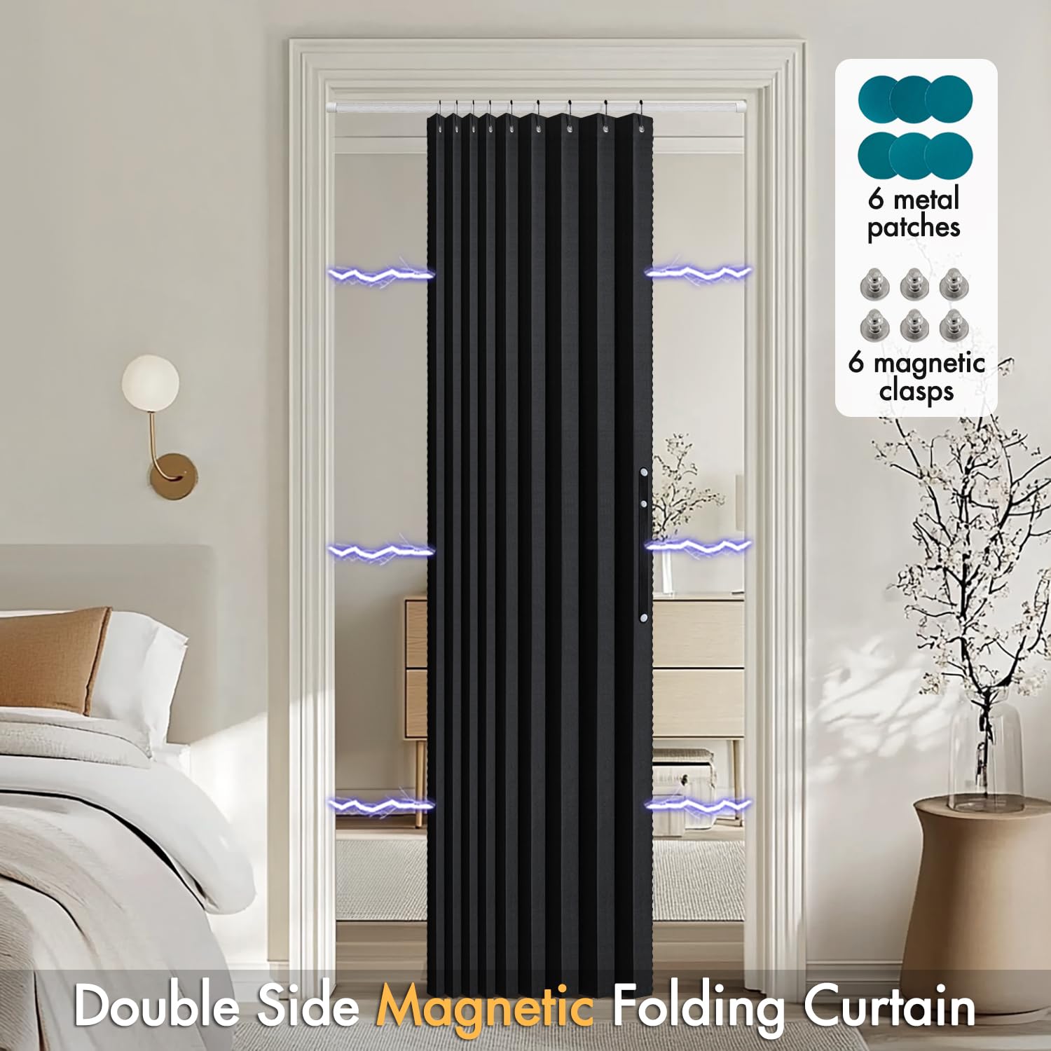 Amazon.com: MIULEE Halloween Accordion Style Magnetic Folding Door