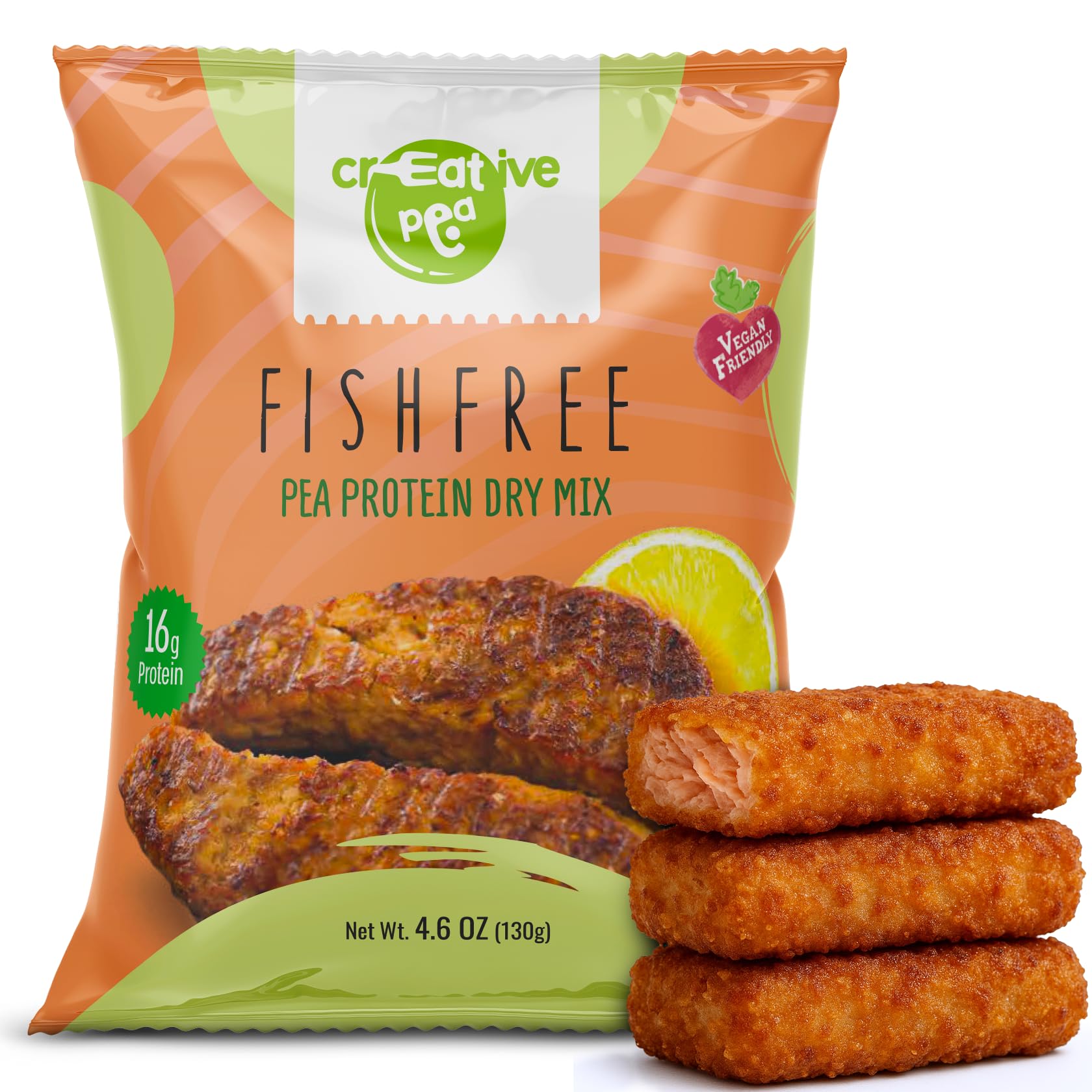 Plant-Based Meat: Vegan Fish Substitute Made from Pea Protein – High-Protein, Keto-Friendly, Gluten-Free, Dairy-Free & Sustainable Vegan Seafood Alternative.