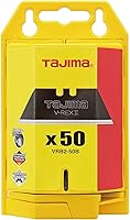 TAJIMA V-REX II 50-Pack Utility Knife Blades - 10X Stronger Tempered Steel Box Cutter Blades w/ Safety Dispenser VRB2-50B