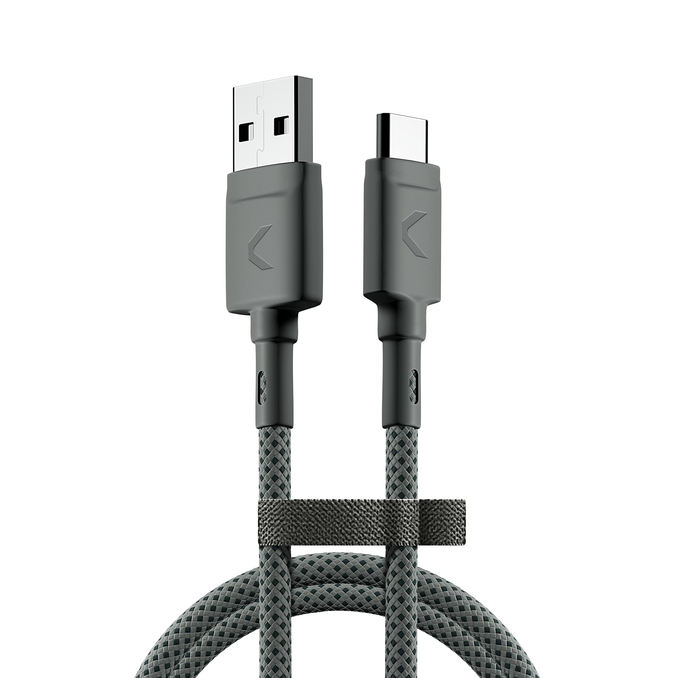 Clemm Cavo a catena 3A, USB-A - USB-C, USB 3.0, 1.2 m Grigio Dim