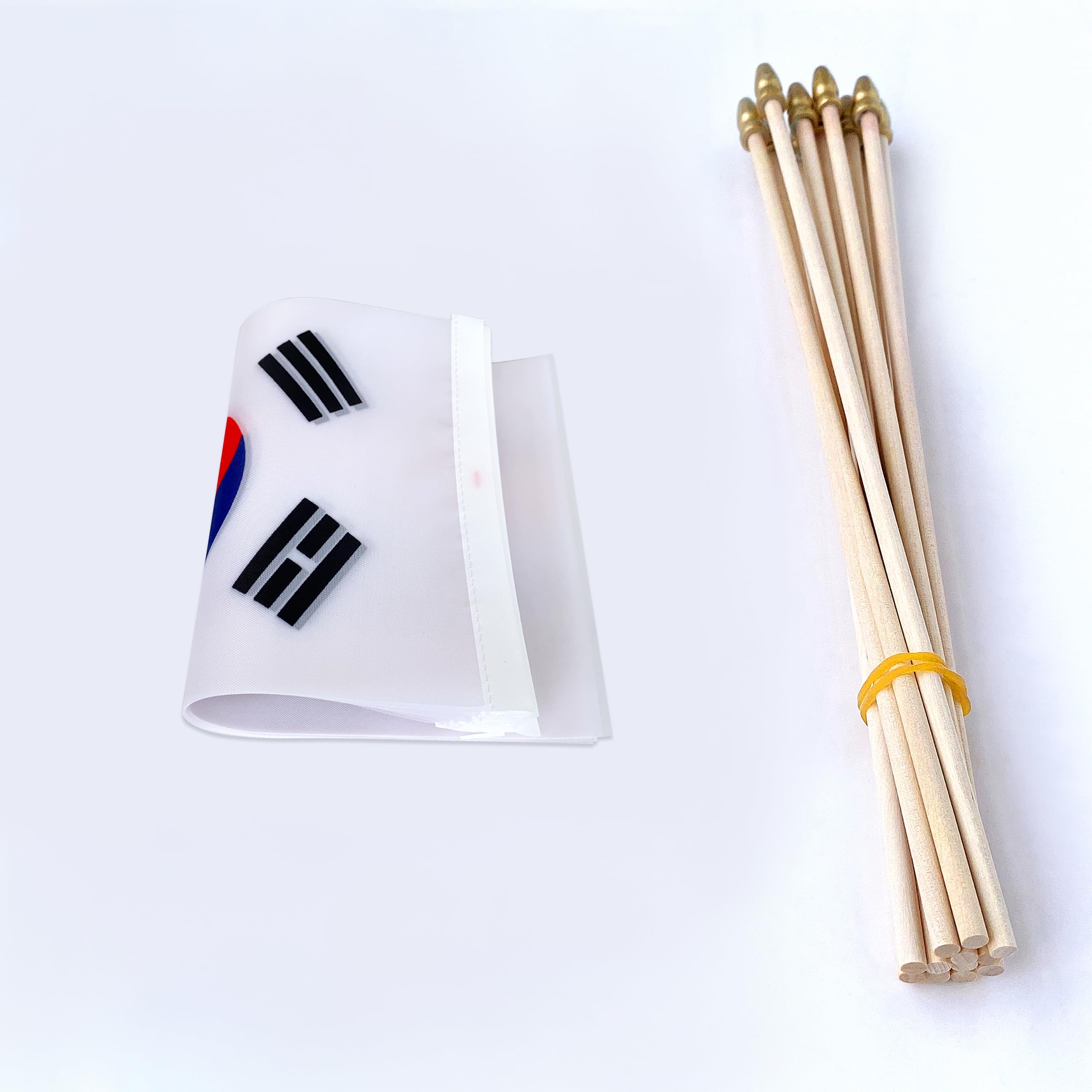 Corea Del Sur Ckexin Paquete De 25 Banderas Pequeñas De , Mini Banderas Coreanas De 5 X 8 Pulgadas Decoracion Guerreras Kpop