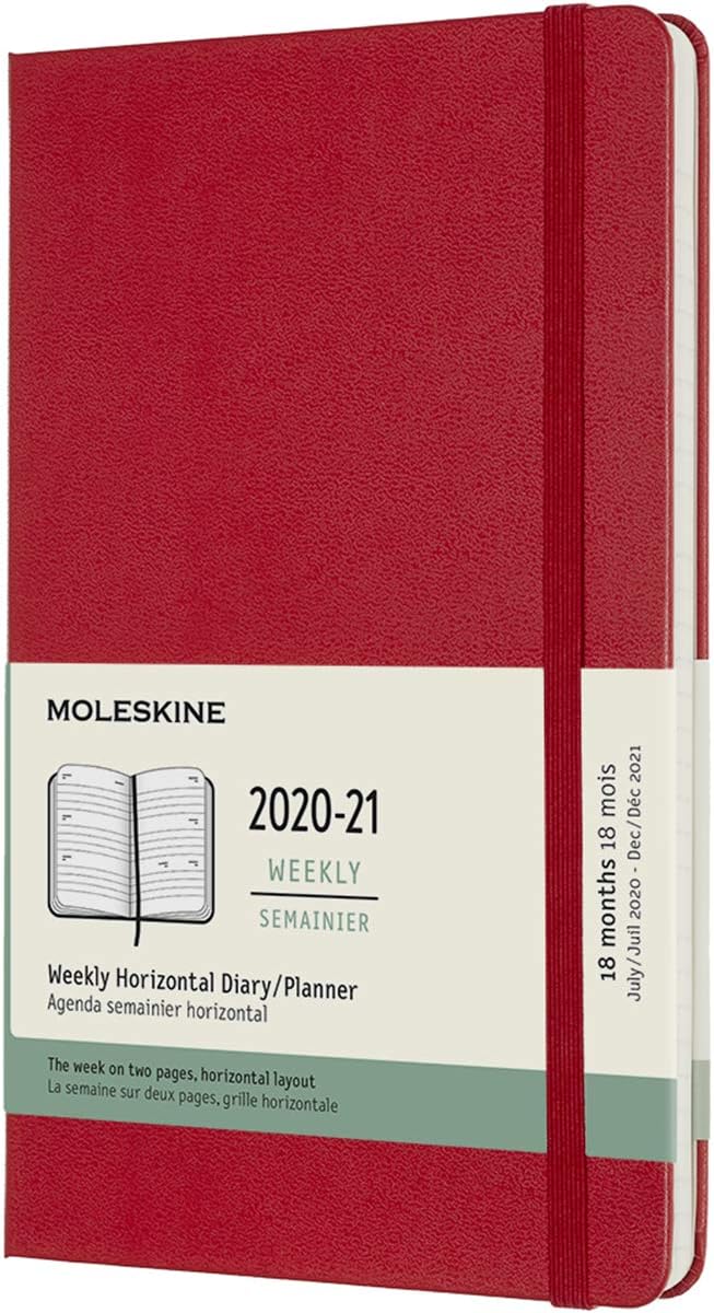 Moleskine 18 Month 20202021 Weekly Planner, Hard Cover