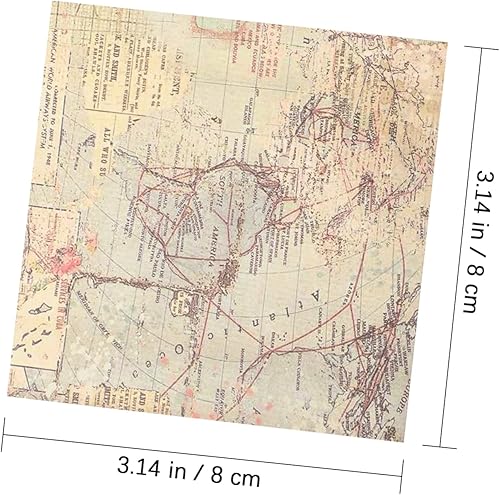 Miniatura 6 de EXCEART Juego de 4 juegos de papelería única de material de manualidades de viaje cuaderno vintage colección Washi diario de diseño de diario kits