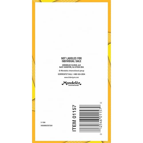 Miniatura 232 de 12 paquetes de 14 unidades cada uno; es decir, en total son 168 unidades de goma de mascar Trident Minty Sweet Twist sin azúcar sabor menta dulce.