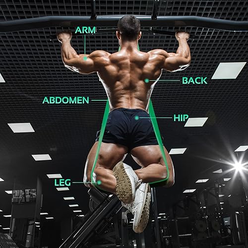 Miniatura 4 de TheFitLife Bandas de asistencia para dominadas, bandas de resistencia para entrenamiento, bandas largas de entrenamiento para ejercicio, banda de