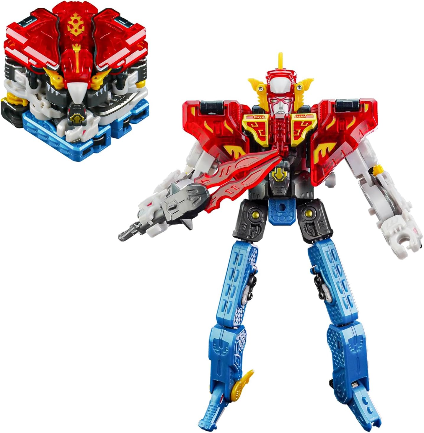 BEASTBOX INFINTYBOX 1/4 Sacred Power ROBO Deformation Toys Action Figure, Converting Toys in Mecha and Cube, Perfect Birthday Party Gift for Teens and Adults