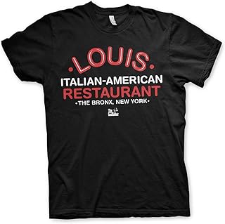 Officially Licensed Merchandise The Godfather - Louis Restaurant T-Shirt (D.Grey)
