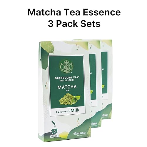 Miniatura 3 de STAR-BUCKS VIA Tea Essence - Polvo de té verde con sabor a esencia de té, edición limitada japonesa, calidad premium, matcha orgánico y hojicha,