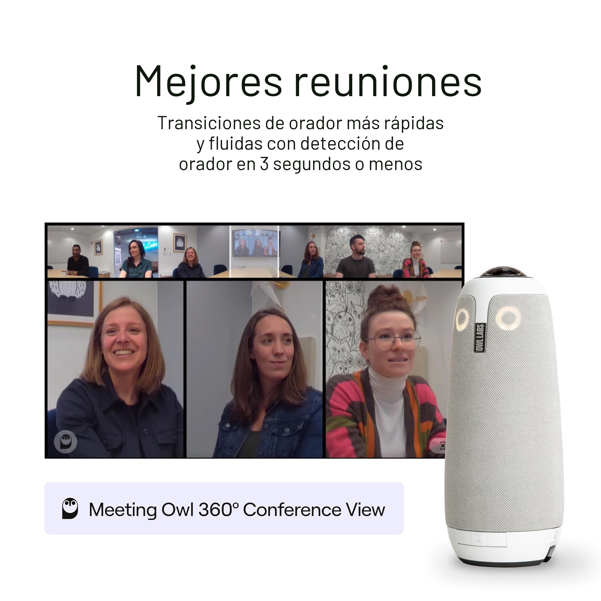 Amazon.com: Owl Labs Meeting Owl 3 - Cámara de sala de