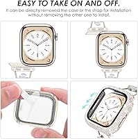 Vista 6 de KADES Compatible con Apple Watch Series 10 de 1.81 pulgadas/1.65 pulgadas, Series 9, 8, 7, 1.77 pulgadas, Series 6, 5, 4, SE de 1.73 y 1.57