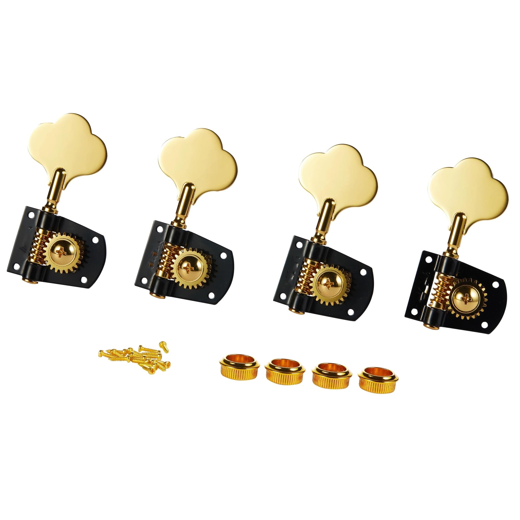 Clavijas De Afinación De Cuerdas Clavijeros De Bajo Clavijeros De Guitarra Perillas(Gold,4R)