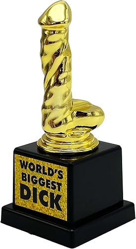 Miniatura 5 de Island Dogs Trofeo divertido de la novedad de la polla más grande del mundo  Divertido regalo de humor para adultos, premio de estatua de plástico