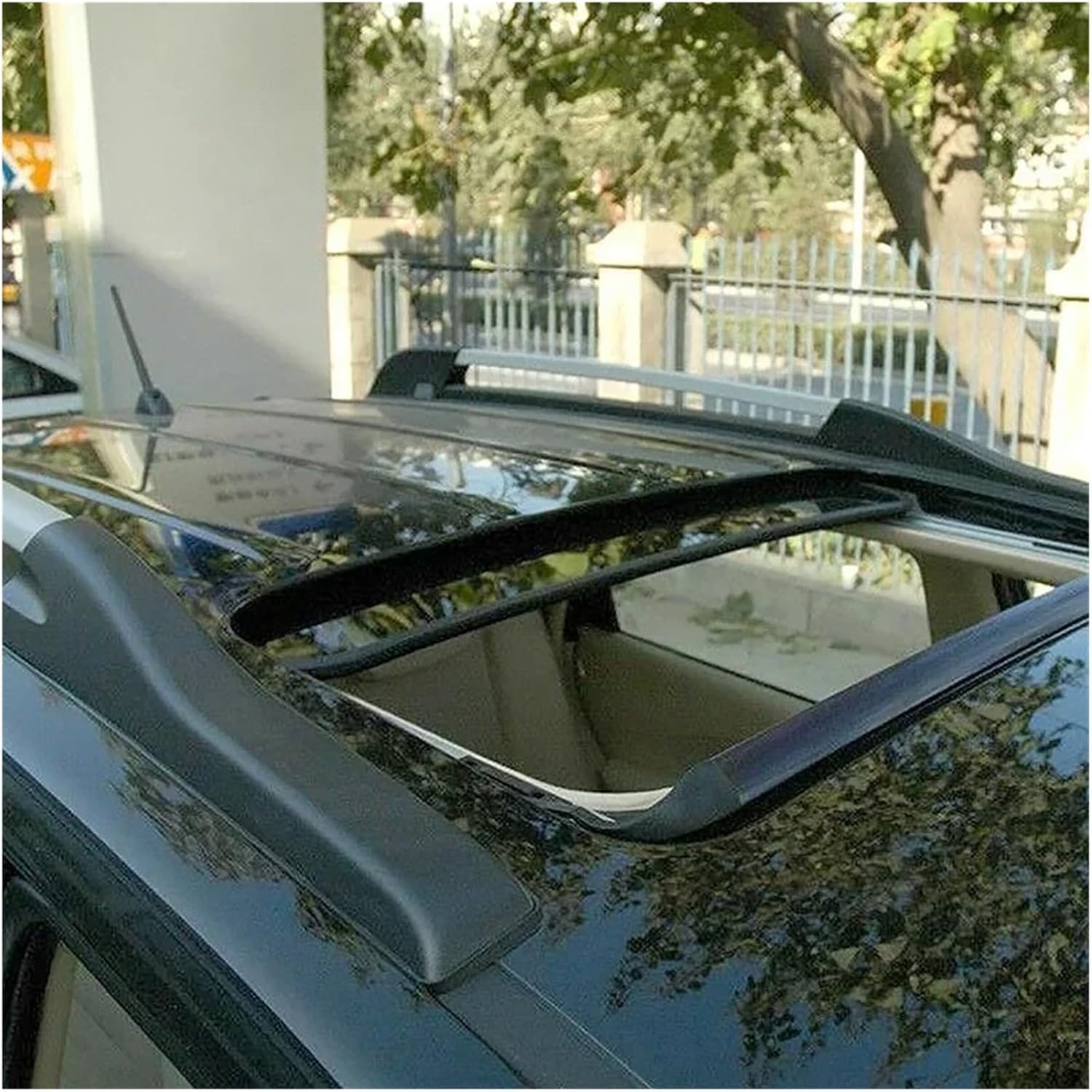 Luggage Holder Roof 8Pcs/Set Car Roof Rack Protection Cover for Hyundai for Tucson 2004 2005 2006 2007 2008 Car Accessories Roof Rail Rack Leg Cover image 5
