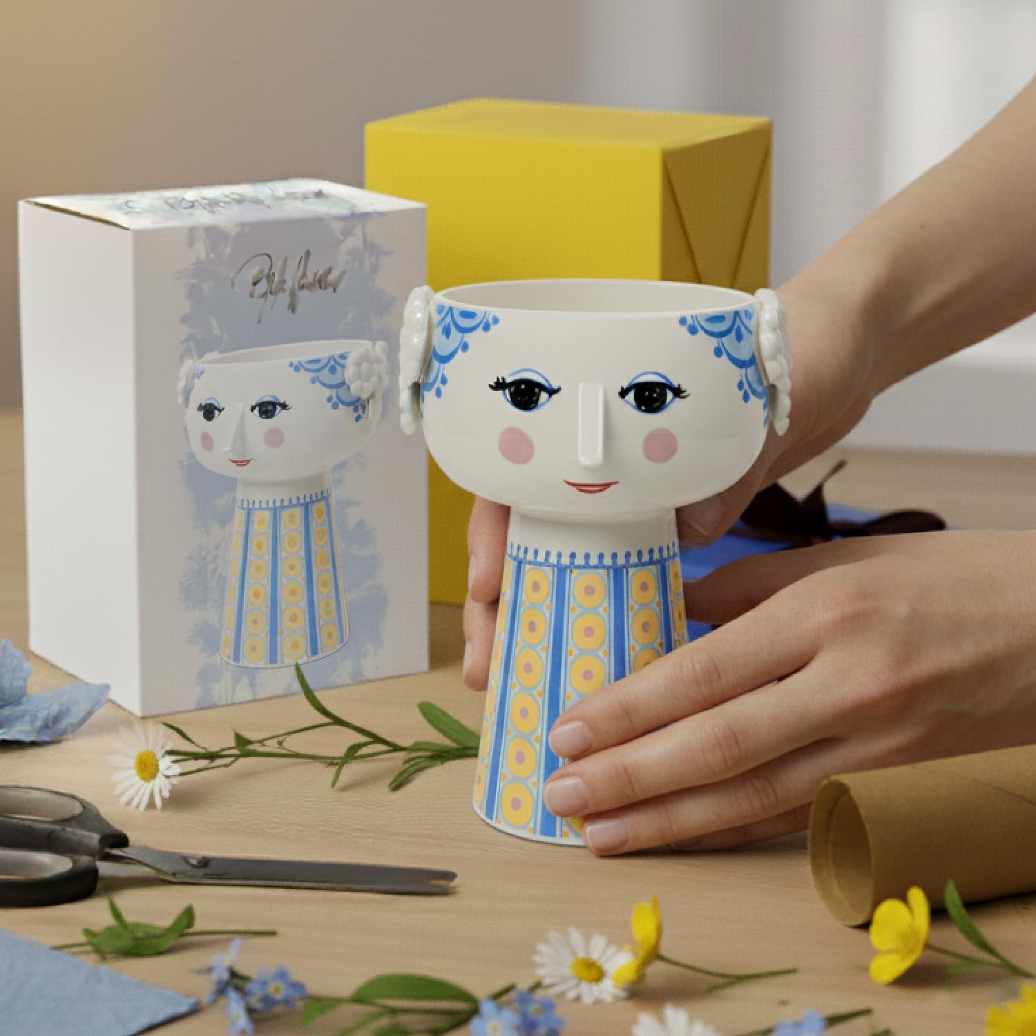 Amazon.co.jp: ビヨン・ヴィンブラッド Bjorn Wiinblad 花瓶 EVA