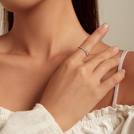 Anello Uomo Di Promessa In 925 Argento Sterling Con Quadrata Nero - Foto 8