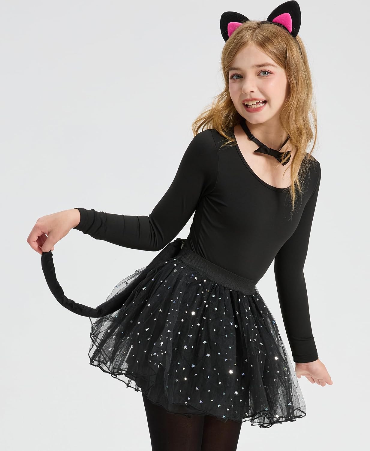 Black Cat Costume for Girls Halloween Kitty Costumes for Kids 2026