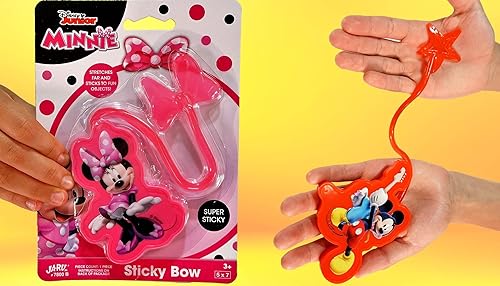 Miniatura 7 de Juguetes elásticos de mano pegajosos de Disney Mickey & Minnie (24 paquetes surtidos) Disney Junior - Suministros de juguetes de cumpleaños para